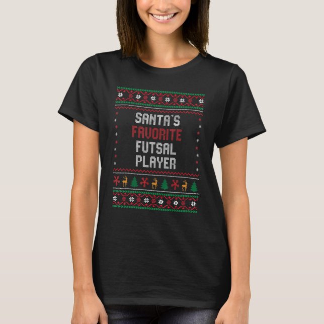 T-shirt Santas Futsal Player Futsal Player Futsal Chritsm (Devant)