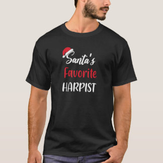 T-shirt Santas Harpist favori harpe de Noël Pyjama