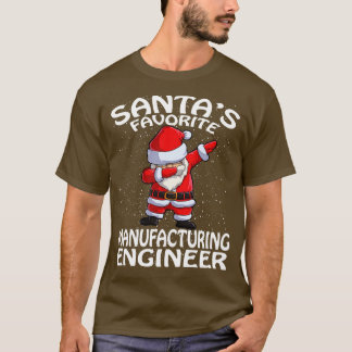 T-shirt Santas Ingénieur de fabrication favori Noël