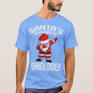 T-shirt Santas Ingénieur Mécanique Préféré Noël