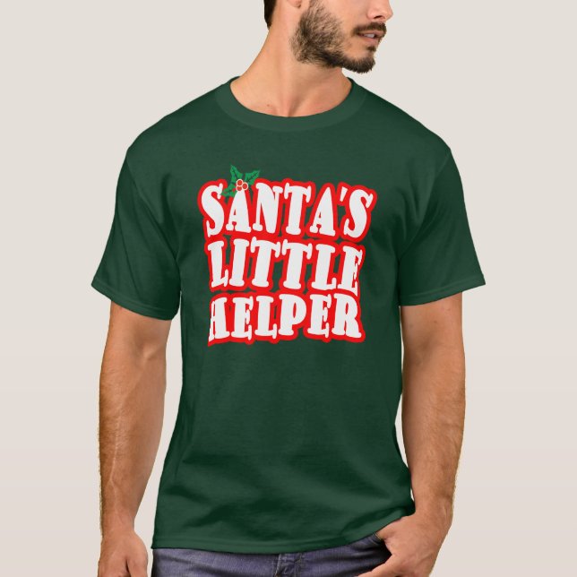T-shirt Santas Little Helper (Devant)