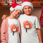 T-Shirt Santas Little Helper Cute Child Text Christmas<br><div class="desc">If you're mom or dad of an excited little girl looking forward to the festivities and eager to help with the preparations make it official with this cute design of a girl in woolly hat and scarf and typography Santa's Little Helper curved around the top of the graphic.</div>