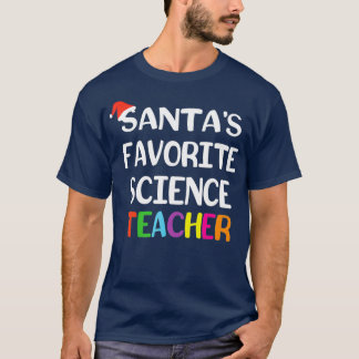 T-shirt Santas Professeur de sciences favori Funny School