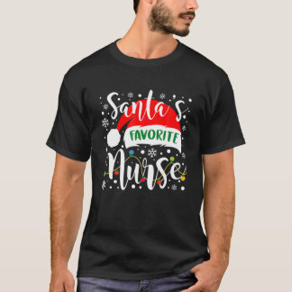 T-shirt Santas Professeur Favori Funny Noël Père Noël