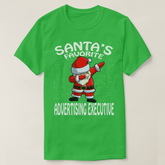 T-shirt Santas publicité préférée Noël exécutif (Design devant)