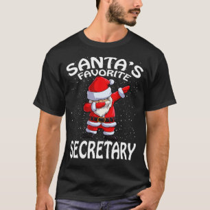 T-shirt Santas Secrétaire favori Noël