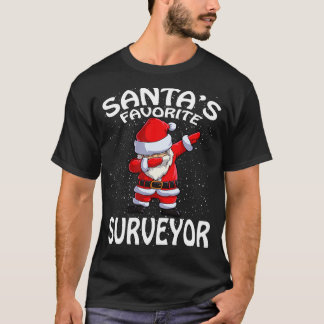 T-shirt Santas Surveyor préféré Noël