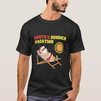 T-shirt Santas Vacances Été Noël En Juillet