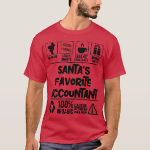 T-shirt Santax27s Comptable favori Noël