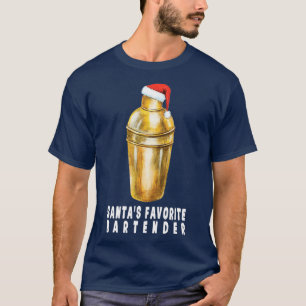 T-shirt Santax27s Favorite Bartender 3