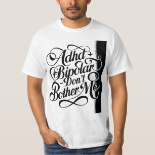 T-shirt Santé mentale bipolaire et TDAH