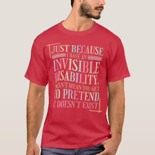 T-shirt Santé mentale Incapacité invisible 4303 1909