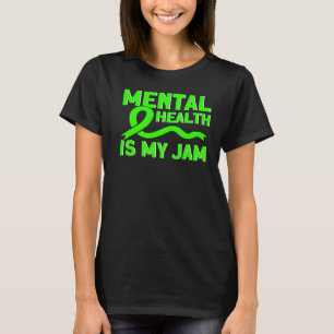 T-shirt Santé mentale Ma jambe Sensibilisation à la santé