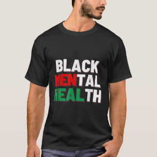 T-shirt Santé mentale noire S 