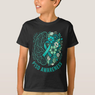 T-shirt Santé mentale ptsd sensibilisation cerveau et flor