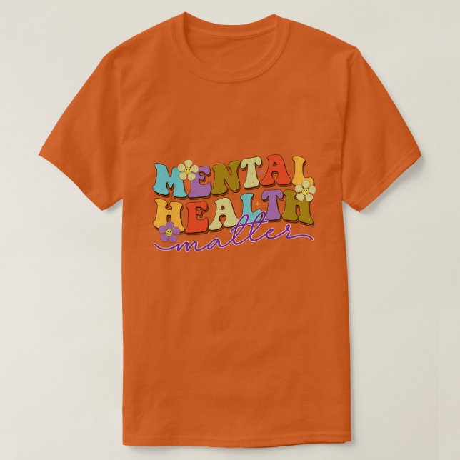 T-shirt Santé mentale rétro 16 (Design devant)