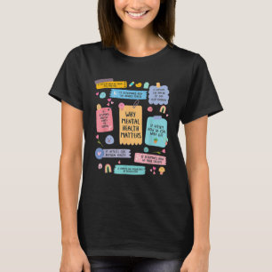T-shirt Santé Mentale S Maladie Du Cerveau Humain Domaine 
