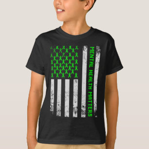 T-shirt Santé Mentale S Maladie Du Cerveau Humain Sensibil