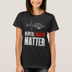T-shirt Santé mentale Sensibilisation aux problèmes du cer