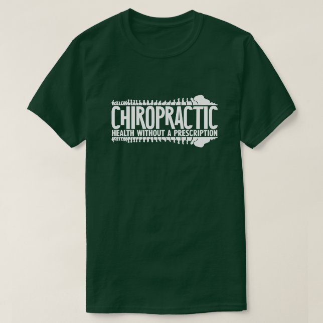 T-shirt Santé Rétro Sans Ordonnance Chiropratique (Design devant)