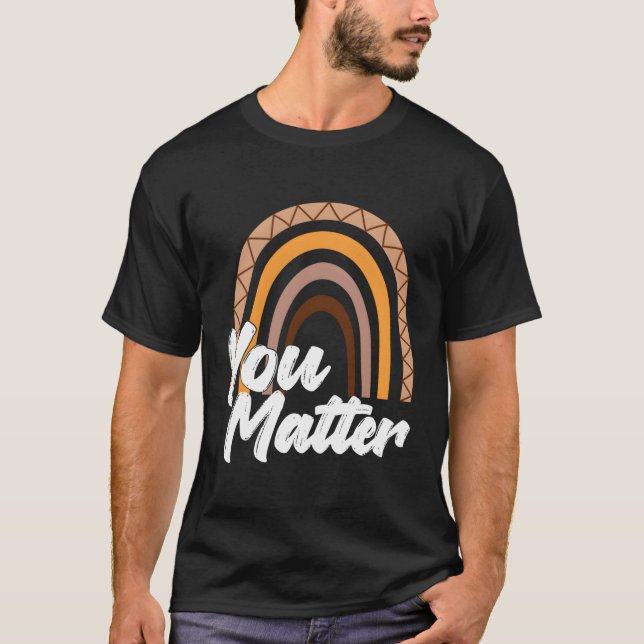 T-shirt Santé Vous Comptez Enseignant Arc-en-ciel Douceur  (Devant)