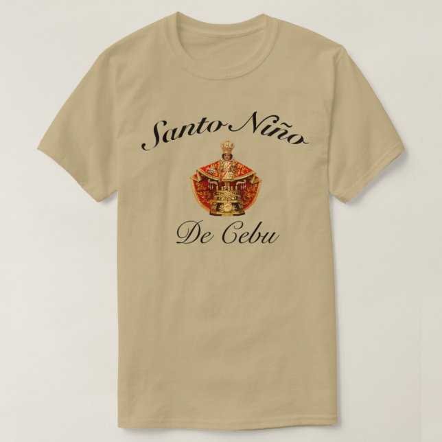 T-shirt Santo nino de Cebu viva pit senor Long (Design devant)