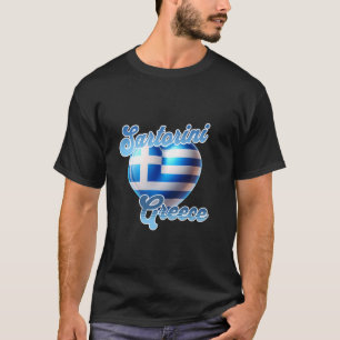 T-shirt Santorin Grèce île vacances Santorin grec