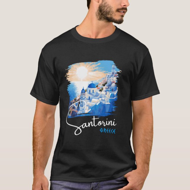 T-shirt Santorin Grèce - Santorin (Devant)