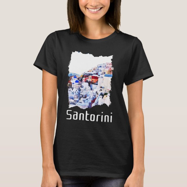 T-shirt Santorin Grèce Souvenir 1 (Devant)
