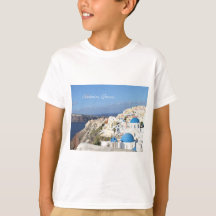 Santorin, Grèce, Village d'Oia, Chemise enfant