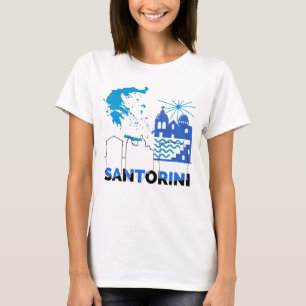 T-shirt Santorin Grèce.w
