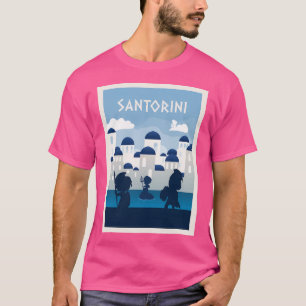 T-shirt Santorin - Jeux de société - Poster de voyage mini