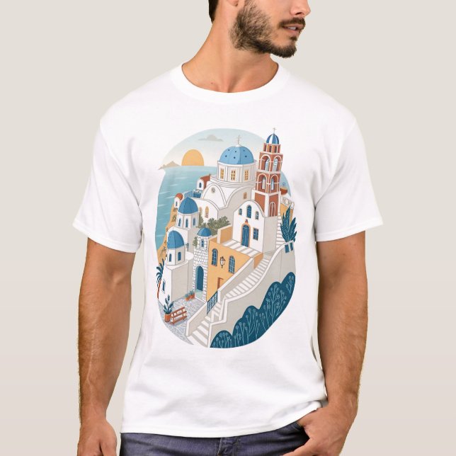 T-SHIRT SANTORINI (Devant)