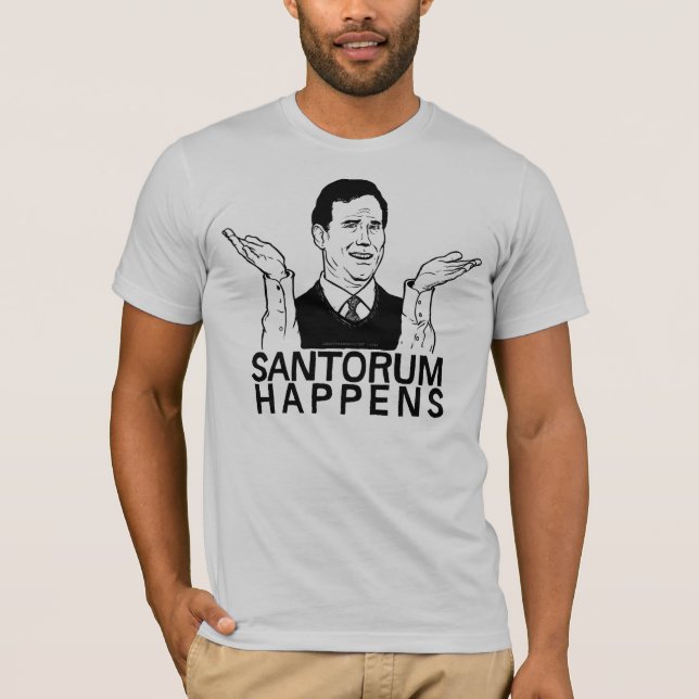 T-shirt Santorum se produit chemise (Devant)