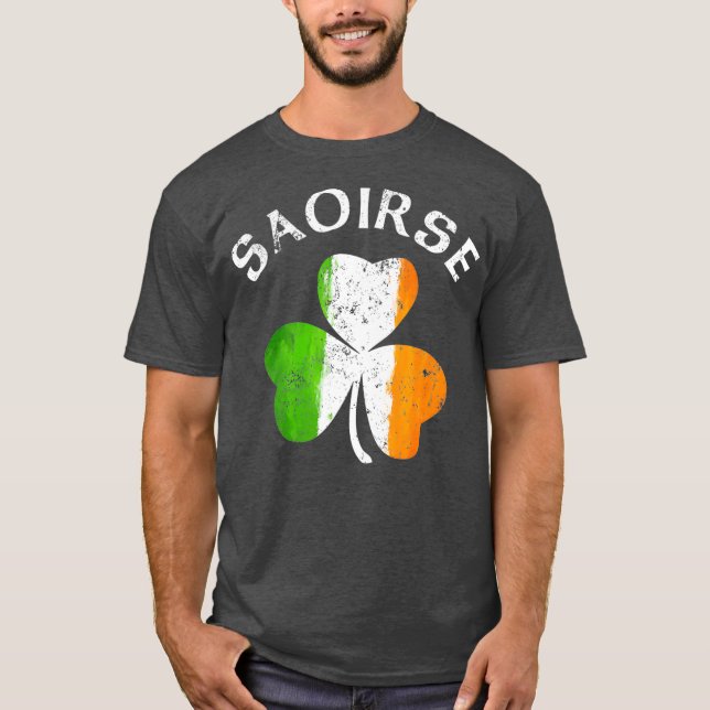 T-shirt Saoirse Nom Cadeau Lucky Irish Pride (Devant)
