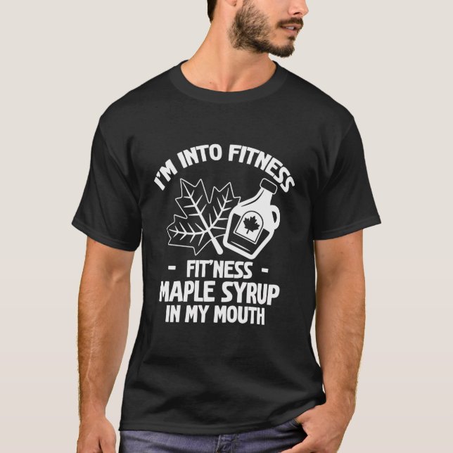 T-shirt Sap Maple Tree Tapping Fit'Ness Maple Sirop Dans M (Devant)