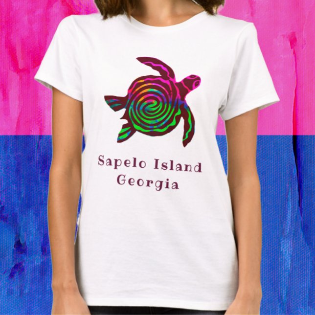 T-shirt Sapelo Island GA Sea Turtle (Créateur téléchargé)