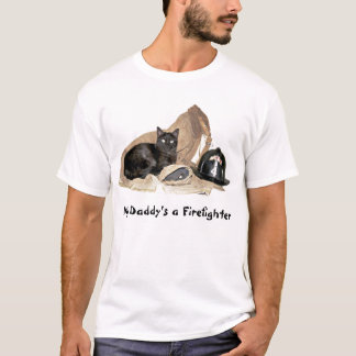 T-shirt Sapeur-pompier de chat