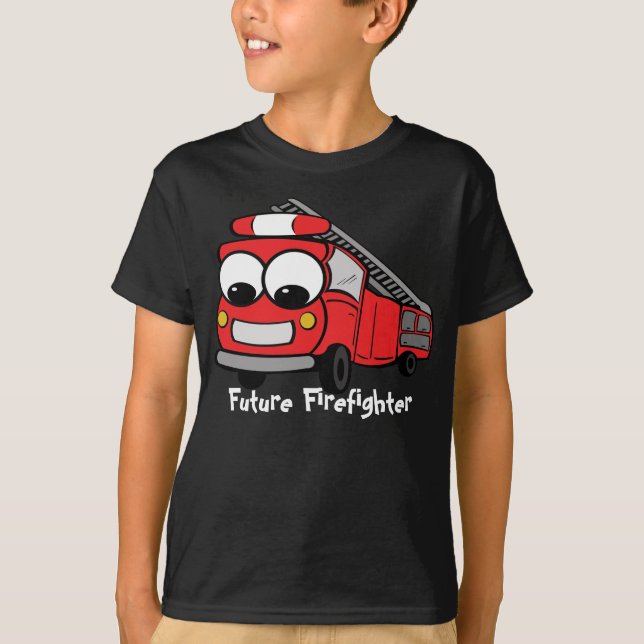 T-shirt Sapeur-pompier de Futur - noir (Devant)