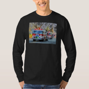 T-shirt Sapeurs-pompiers - ligne des pompes à incendie