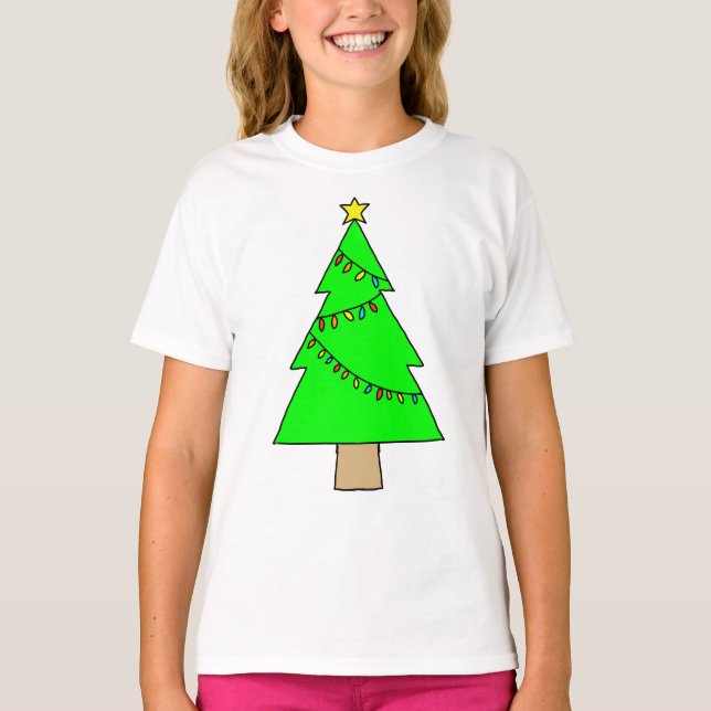 T-shirt sapin de Noël  (Devant)