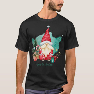 T-shirt Sapin de Noël Abstrait avec flocons de neige