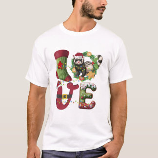 T-shirt Sapin de Noël au chapeau de Père Noël