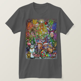 T-shirt Sapin de Noël avec décorations