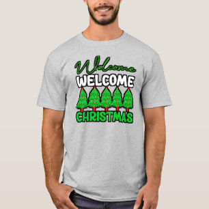 T-shirt Sapin de Noël Bienvenue Création de vacances-85600