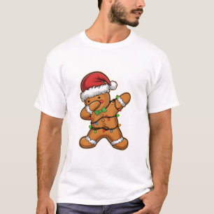 T-shirt Sapin de Noël Lumineux au Pain d'Épices Dabbing