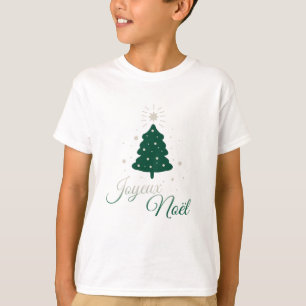 T-shirt Sapin en argent et vert : sobriété et élégance