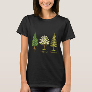 T-shirt Sapin subtil Dogwood Tamarack Arbres Anti Trump Na