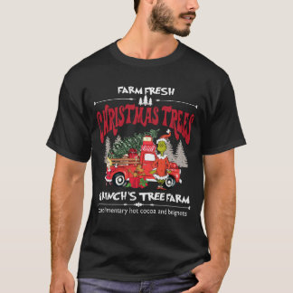 T-shirt sapins de noël frais grinch