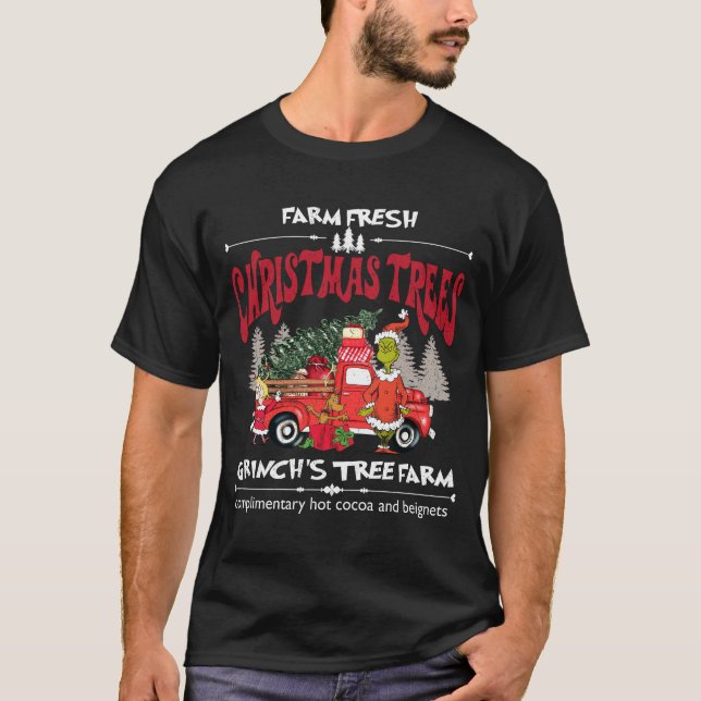 T-shirt sapins de noël frais grinch (Devant)